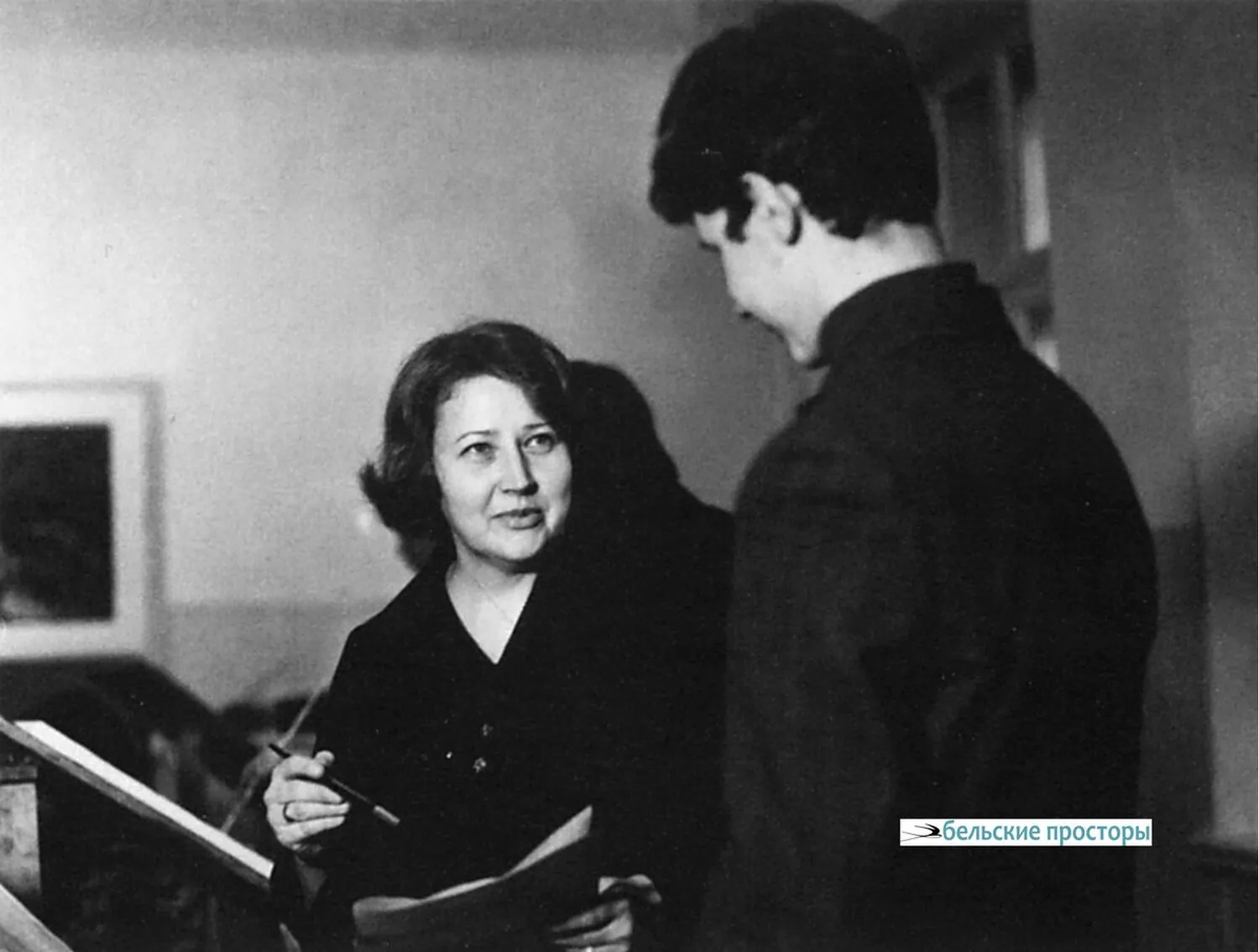 А.М. Графова. Беседа с учеником, 1978 г.