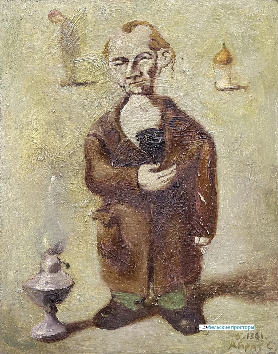 Без названия, 1983 г. Картон, масло. 50х40