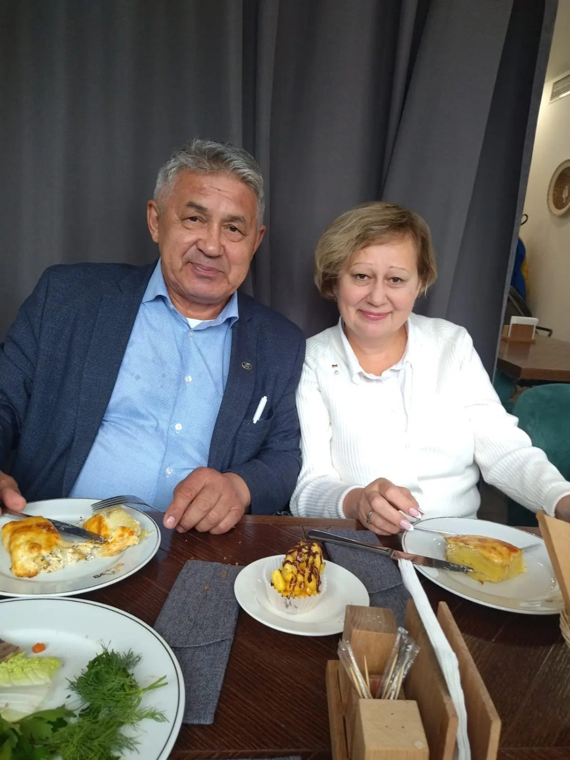 Махмут Салимов с женой Галиной