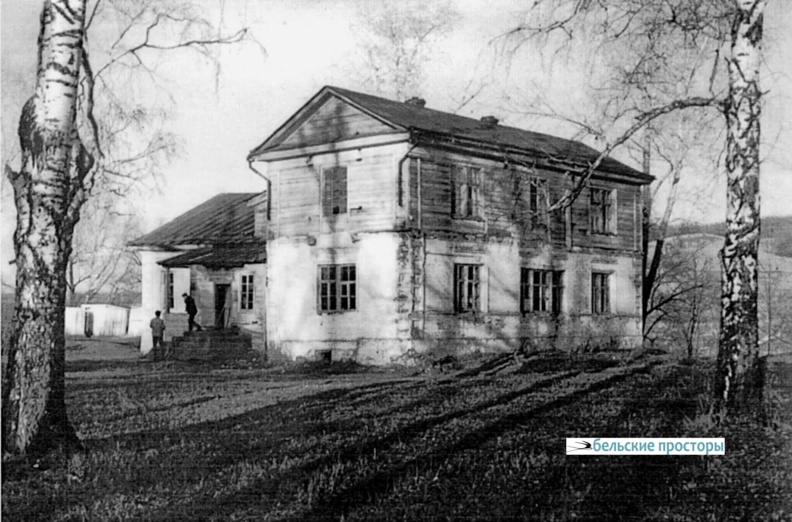 Помещичий дом Карташевских, Марковичей в д. Пестровке (ныне — с. Большое Аксаково Стерлитамакского района). Постройка третьей четв. XIX в., фото М. А. Евстигнеева, 1967 г.