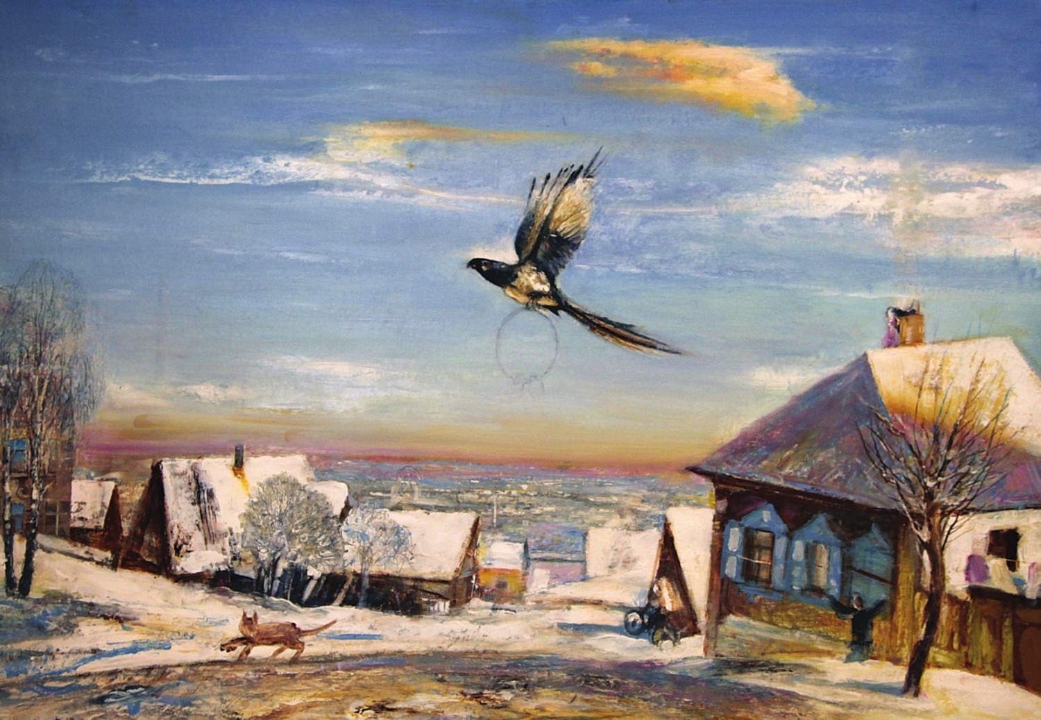 Пейзаж с сорокой. 2015