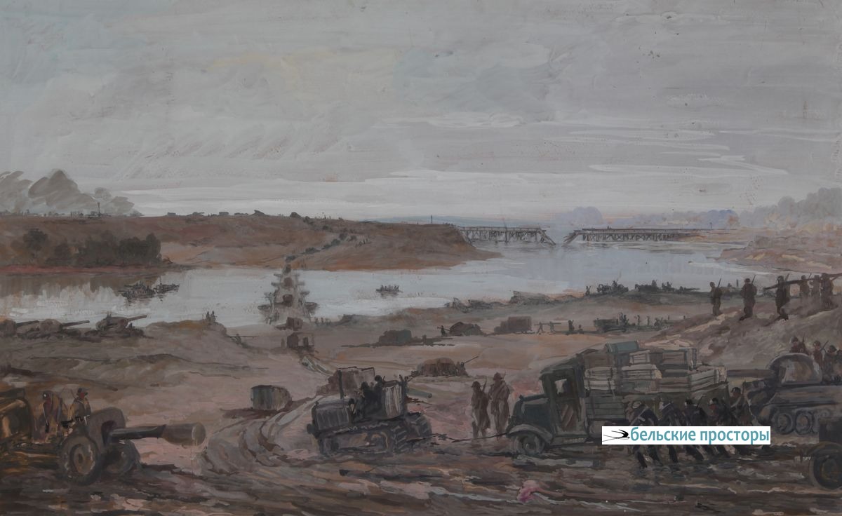 Р. Г. Гумеров. Переправа через реку Березину